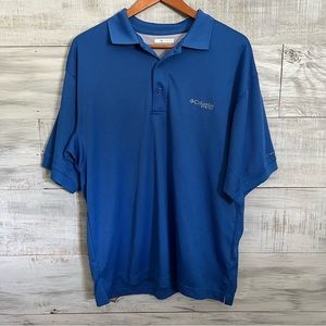 Columbia PFG Royal Blue Polo Shirt